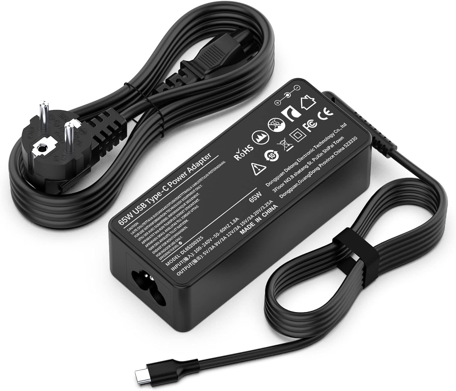 65W Lenovo Ladekabel Laptop USB C 65W Lenovo Ladekabel Laptop USB C