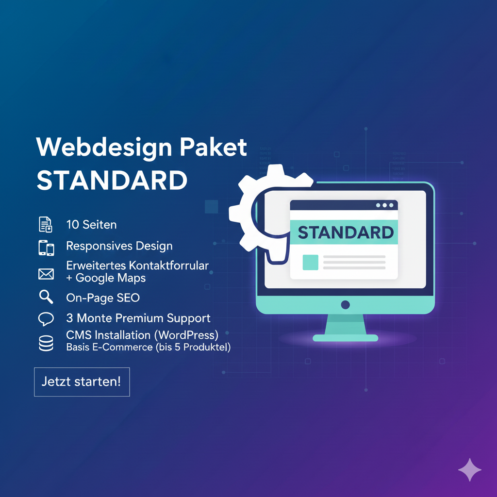 Webdesign Paket STANDARD